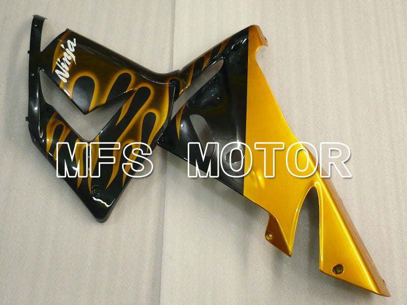 Kawasaki NINJA ZX10R 2004-2005 Injection ABS Fairing - Flame - Black Gold - MFS3957 - Fairings Kit
