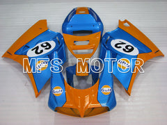 Ducati 748 / 998 / 996 1994-2002 Injection ABS Fairing - Gulf - Blue Orange - MFS3980 - Fairings Kit