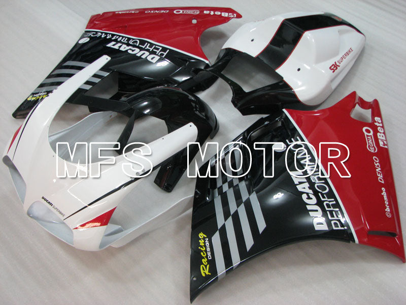 Ducati 748 / 998 / 996 1994-2002 Injection ABS Fairing - Performance - White Black - MFS3984 - Fairings Kit