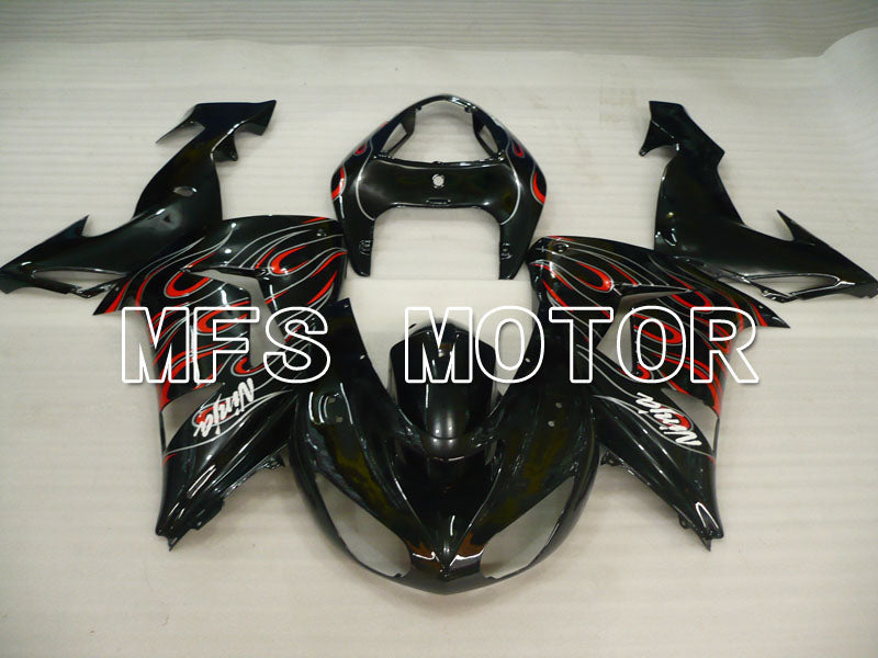 Kawasaki NINJA ZX10R 2006-2007 Injection ABS Fairing - Flame - Black - MFS3999 - Fairings Kit