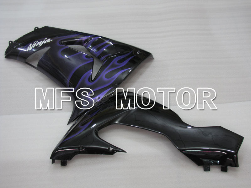 Kawasaki NINJA ZX10R 2006-2007 Injection ABS Fairing - Flame - Black Purple - MFS4027 - Fairings Kit
