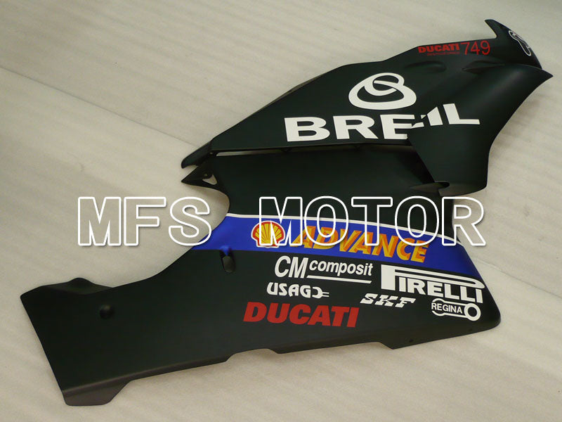 Ducati 749 / 999 2003-2004 Injection ABS Fairing - BREIL - White Black Matte - MFS4036 - Fairings Kit