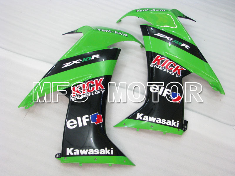 Kawasaki NINJA ZX10R 2008-2010 Injection ABS Fairing - Others - Black Green - MFS4050 - Fairings Kit