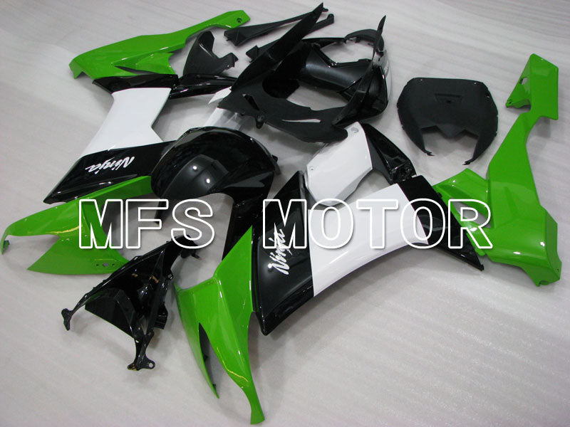 Kawasaki NINJA ZX10R 2008-2010 Injection ABS Fairing - Factory Style - Black Green White - MFS4055 - Fairings Kit