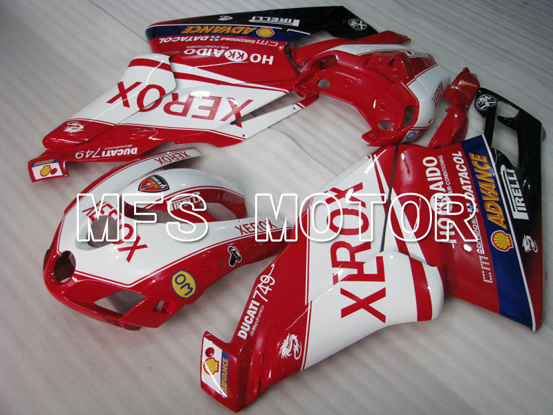 Ducati 749 / 999 2005-2006 Injection ABS Fairing - Xerox - Red White - MFS4056 - Fairings Kit