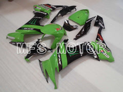 Kawasaki NINJA ZX10R 2008-2010 Injection ABS Fairing - Monster - Black Green - MFS4070 - Fairings Kit