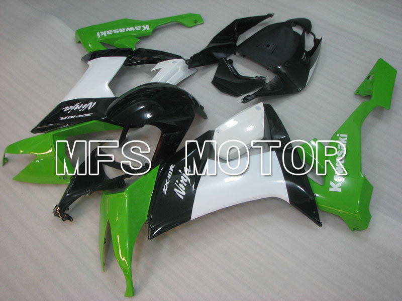 Kawasaki NINJA ZX10R 2008-2010 Injection ABS Fairing - Factory Style - Black Green White - MFS4071 - Fairings Kit