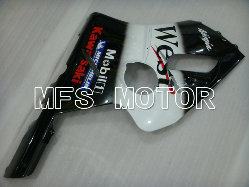 Kawasaki NINJA ZX12R 2000-2001 Injection ABS Fairing - West - Black White - MFS4097 - Fairings Kit