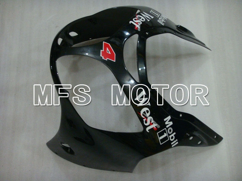 Kawasaki NINJA ZX12R 2000-2001 Injection ABS Fairing - West - Black White - MFS4097 - Fairings Kit