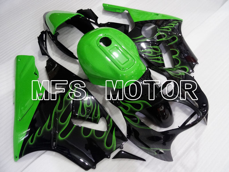 Kawasaki NINJA ZX12R 2000-2001 Injection ABS Fairing - Flame - Black Green - MFS4101 - Fairings Kit