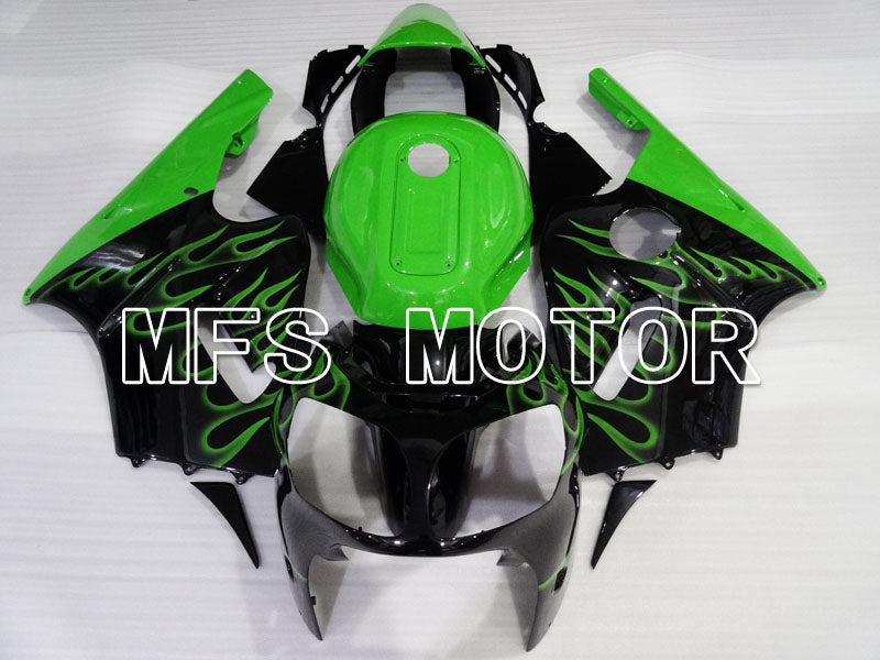 Kawasaki NINJA ZX12R 2000-2001 Injection ABS Fairing - Flame - Black Green - MFS4101 - Fairings Kit