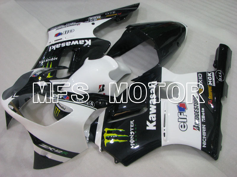 Kawasaki NINJA ZX12R 2000-2001 Injection ABS Fairing - Monster - Black White - MFS4107 - Fairings Kit