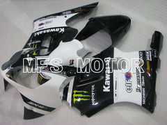 Kawasaki NINJA ZX12R 2000-2001 Injection ABS Fairing - Monster - Black White - MFS4107 - Fairings Kit