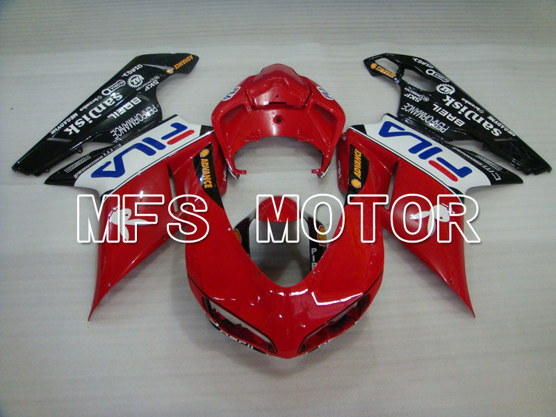 Ducati 848 / 1098 / 1198 2007-2011 Injection ABS Fairing - FILA - Red Black - MFS4119 - Fairings Kit