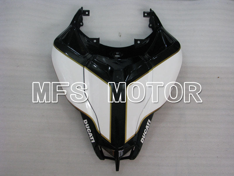 Ducati 848 / 1098 / 1198 2007-2011 Injection ABS Fairing - Factory Style - Black White - MFS4142 - Fairings Kit