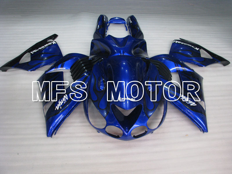 Kawasaki NINJA ZX14R 2006-2011 Injection ABS Fairing - Flame - Black Blue - MFS4164 - Fairings Kit