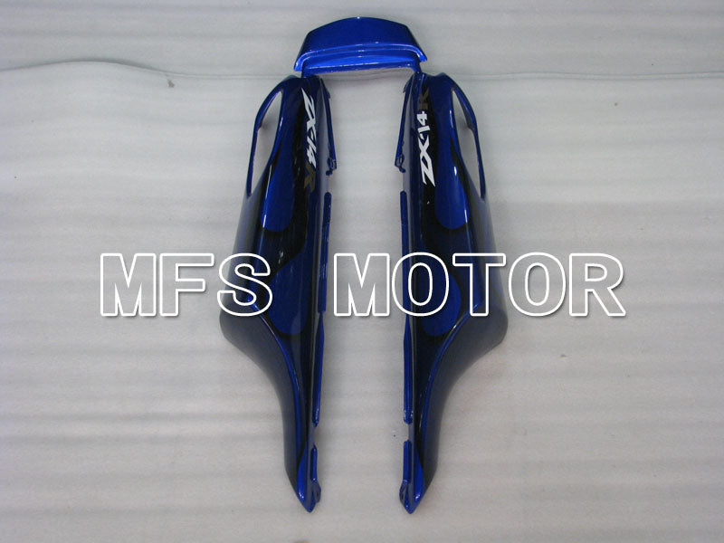 Kawasaki NINJA ZX14R 2006-2011 Injection ABS Fairing - Flame - Black Blue - MFS4164 - Fairings Kit