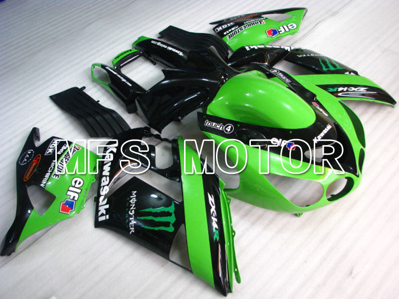 Kawasaki NINJA ZX14R 2006-2011 Injection ABS Fairing - Monster - Black Green - MFS4168 - Fairings Kit