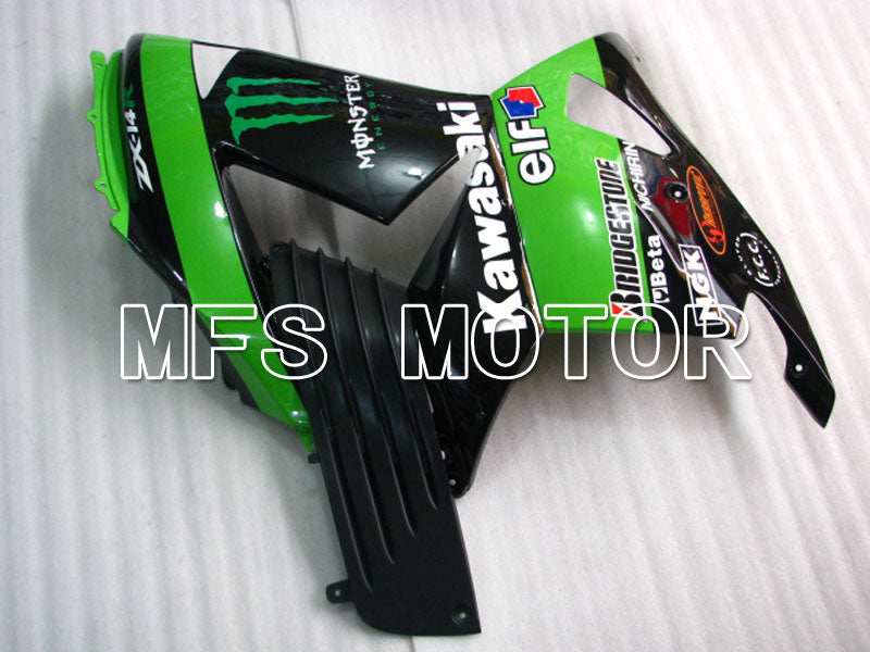 Kawasaki NINJA ZX14R 2006-2011 Injection ABS Fairing - Monster - Black Green - MFS4168 - Fairings Kit