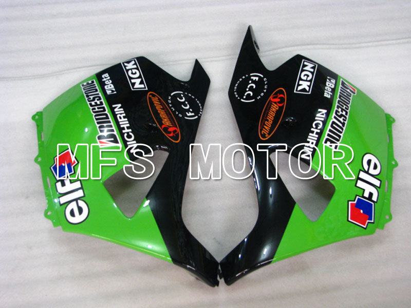 Kawasaki NINJA ZX14R 2006-2011 Injection ABS Fairing - Monster - Black Green - MFS4168 - Fairings Kit