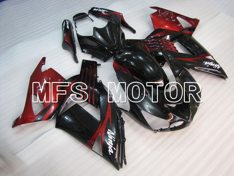 Kawasaki NINJA ZX14R 2006-2011 Injection ABS Fairing - Factory Style - Black Red wine color - MFS4181 - Fairings Kit