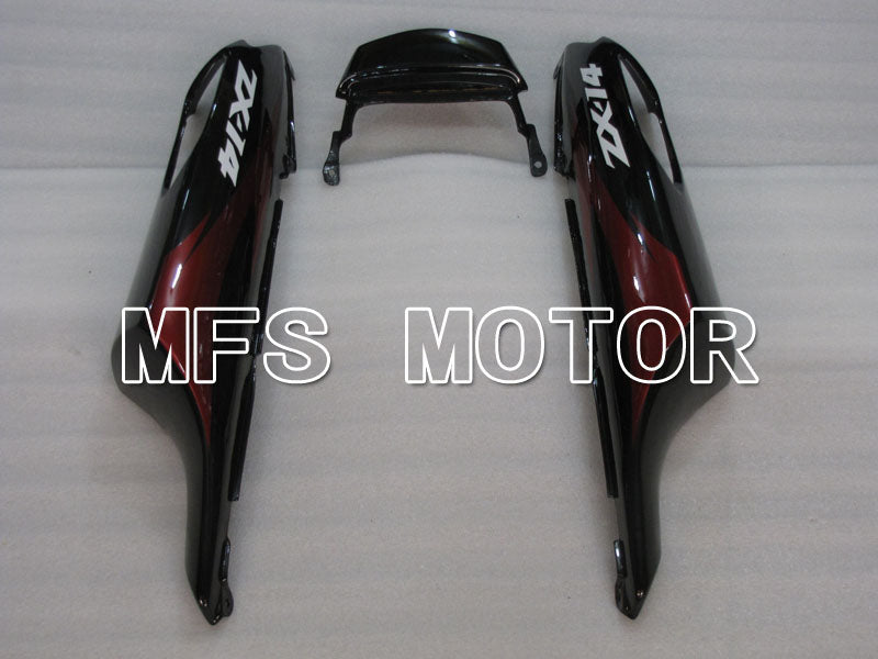 Kawasaki NINJA ZX14R 2006-2011 Injection ABS Fairing - Factory Style - Black Red wine color - MFS4181 - Fairings Kit