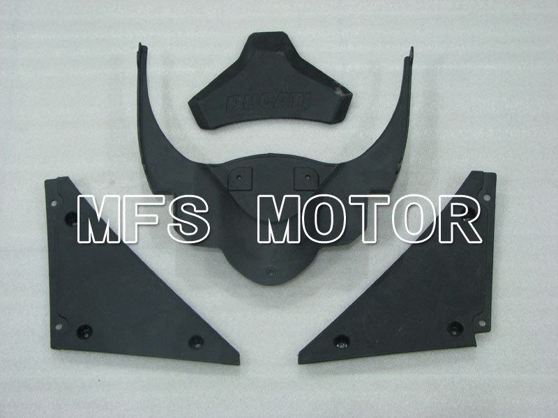 Ducati 848 / 1098 / 1198 2007-2011 Injection ABS Fairing - Unibat - Red wine color White - MFS4197 - Fairings Kit