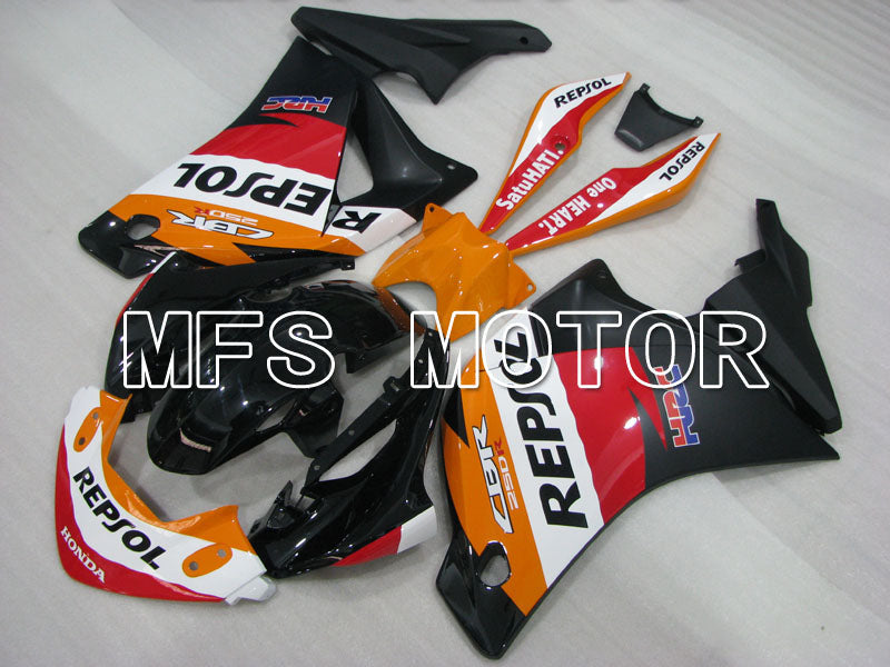 Honda CBR250RR 2011-2016 Injection ABS Fairing - Repsol - Black Red Orange - MFS4208 - Fairings Kit