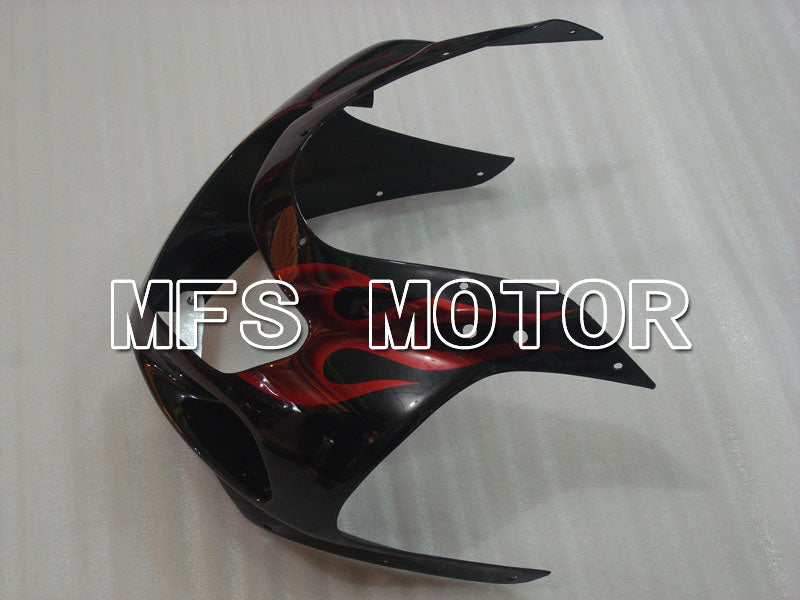 Suzuki GSXR1000 2000-2002 Injection ABS Fairing - Flame - Black Red - MFS4246 - Fairings Kit
