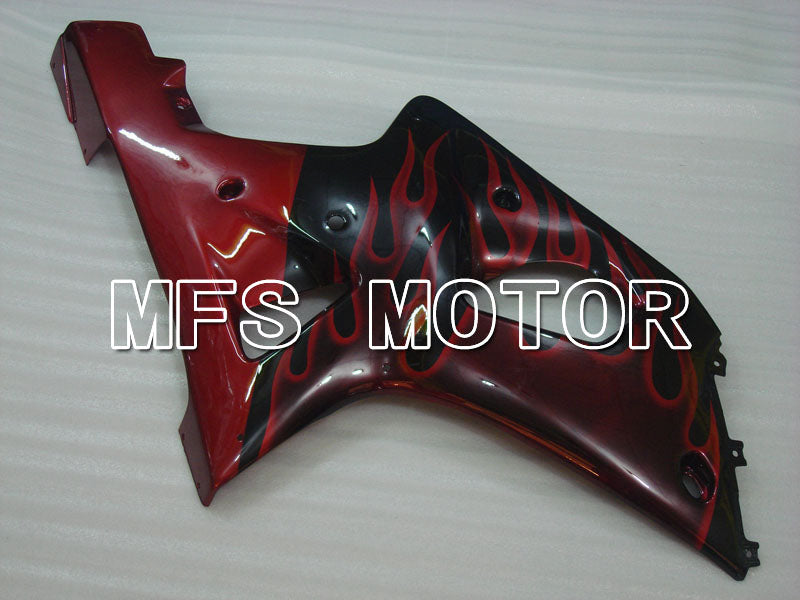 Suzuki GSXR1000 2000-2002 Injection ABS Fairing - Flame - Black Red - MFS4246 - Fairings Kit