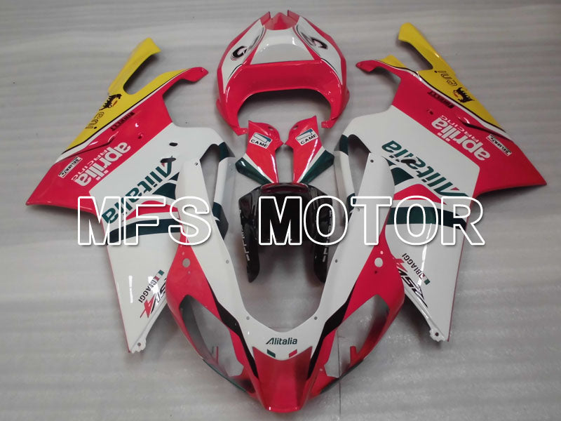 Aprilia RSV 1000 R 2004-2009 ABS Fairing - Alitalia - White Pink - MFS4312 - Fairings Kit