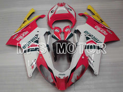 Aprilia RSV 1000 R 2004-2009 ABS Fairing - Alitalia - White Pink - MFS4312 - Fairings Kit