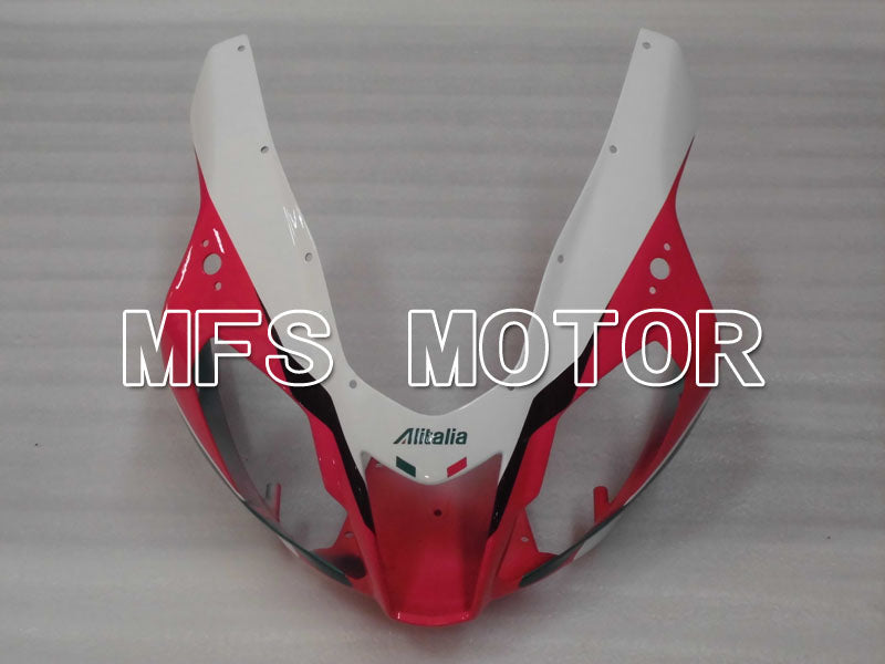Aprilia RSV 1000 R 2004-2009 ABS Fairing - Alitalia - White Pink - MFS4312 - Fairings Kit
