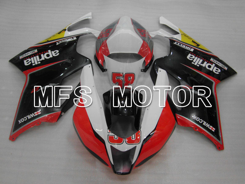 Aprilia RSV 1000 R 2004-2009 ABS Fairing - Others - Black Red White - MFS4316 - Fairings Kit