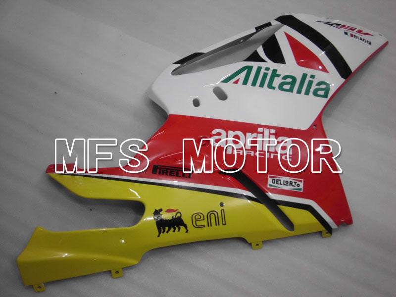 Aprilia RSV 1000 R 2004-2009 ABS Fairing - Alitalia - White Red - MFS4328 - Fairings Kit
