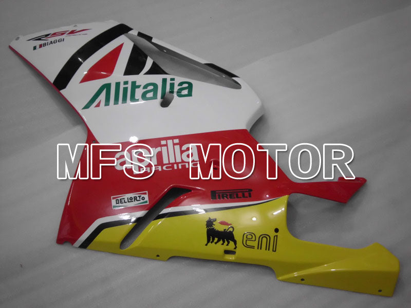 Aprilia RSV 1000 R 2004-2009 ABS Fairing - Alitalia - White Red - MFS4328 - Fairings Kit