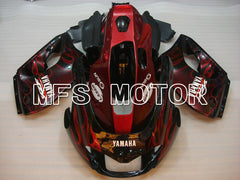 Yamaha YZF1000R 1997-2007 ABS Fairing - Flame- Black Red - MFS4397 - Fairings Kit