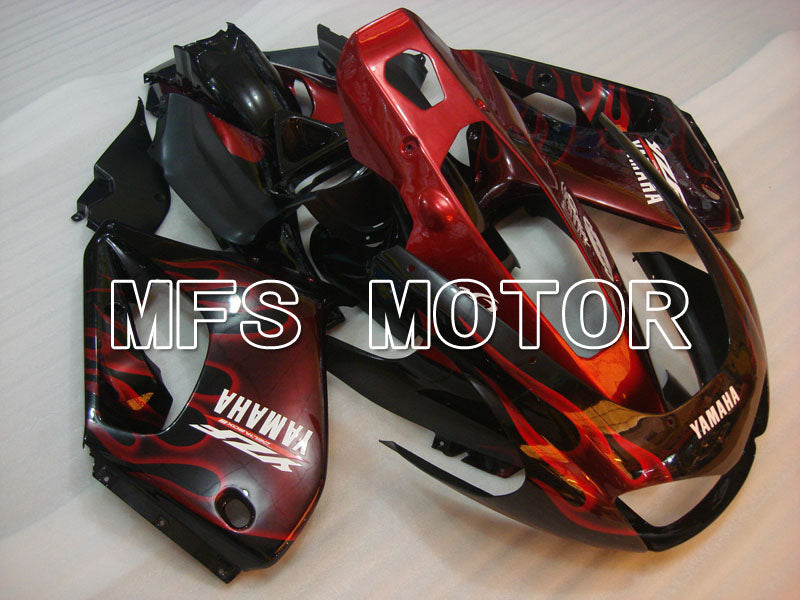 Yamaha YZF1000R 1997-2007 ABS Fairing - Flame- Black Red - MFS4397 - Fairings Kit