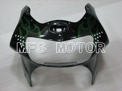 Honda CBR900RR 919 1998-1999 ABS Fairing - Flame - Green Black - MFS4408 - Fairings Kit