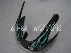Yamaha YZF1000R 1997-2007 ABS Fairing - Flame - Black Cyan - MFS4423 - Fairings Kit