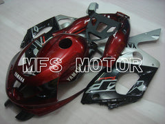 Yamaha YZF-600R 1997-2007 Injection ABS Fairing - Factory Style - Red wine color Black Silver - MFS4445 - Fairings Kit