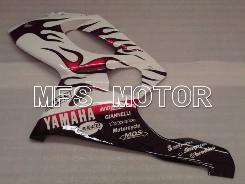 Yamaha YZF-600R 1997-2007 Injection ABS Fairing - Flame - Red wine color White - MFS4446 - Fairings Kit