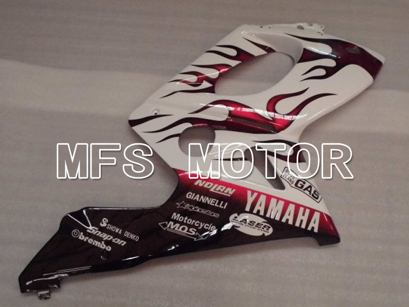 Yamaha YZF-600R 1997-2007 Injection ABS Fairing - Flame - Red wine color White - MFS4446 - Fairings Kit