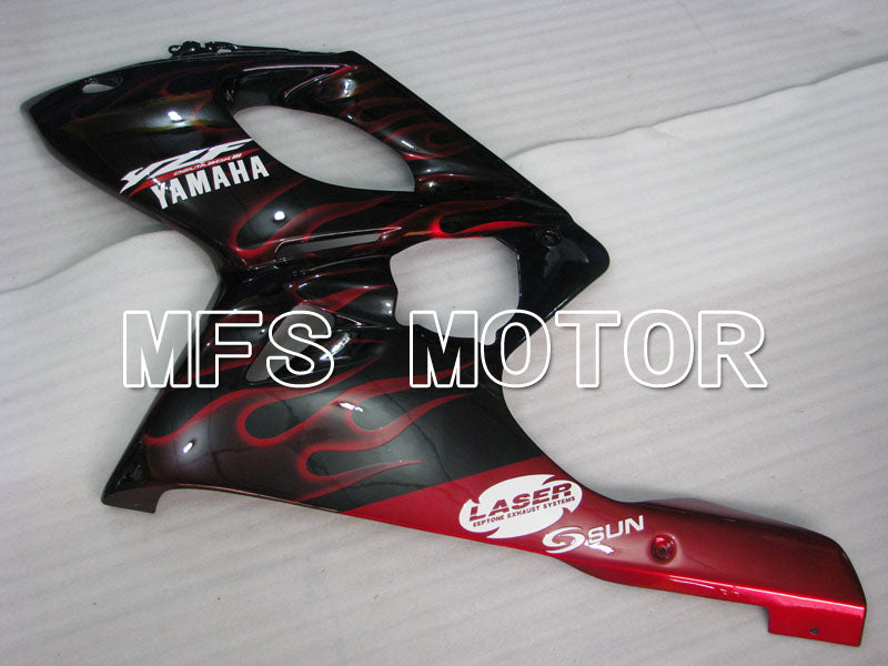 Yamaha YZF-600R 1997-2007 Injection ABS Fairing - Flame - Red wine color White - MFS4462 - Fairings Kit