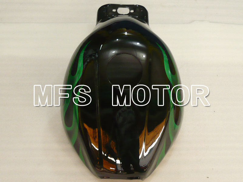 Yamaha YZF-600R 1997-2007 Injection ABS Fairing - Flame - Green Black - MFS4474 - Fairings Kit