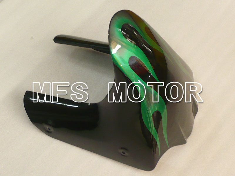 Yamaha YZF-600R 1997-2007 Injection ABS Fairing - Flame - Green Black - MFS4474 - Fairings Kit