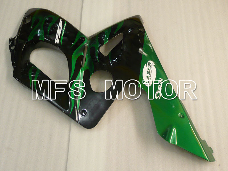 Yamaha YZF-600R 1997-2007 Injection ABS Fairing - Flame - Green Black - MFS4474 - Fairings Kit