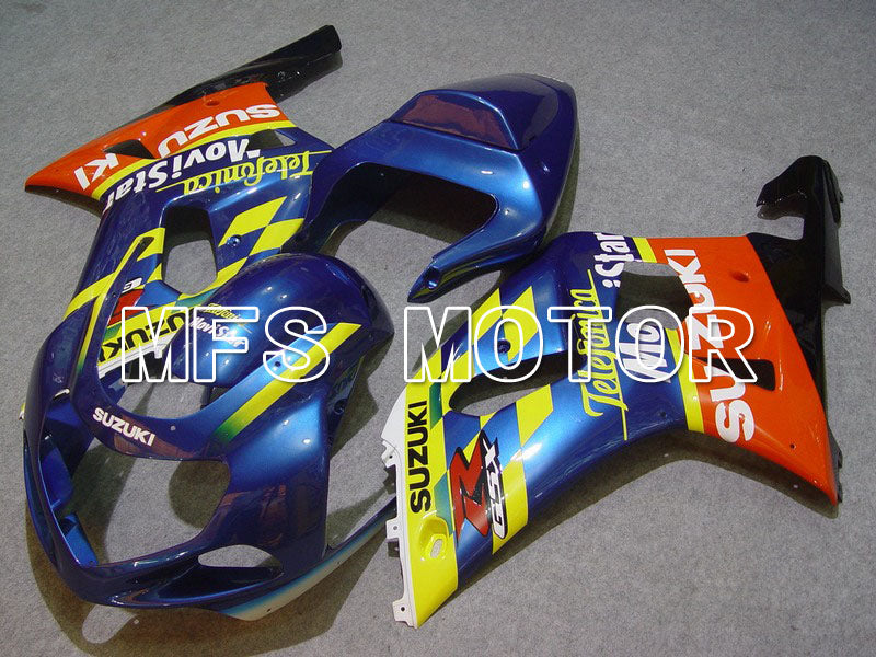 Suzuki GSXR750 2000-2003 Injection ABS Fairing - Movistar - Orange Blue Yellow - MFS7033 - Fairings Kit