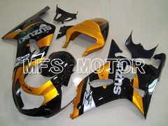 Suzuki GSXR600 2001-2003 Injection ABS Fairing - Factory Style - Black Gold - MFS4596 - Fairings Kit