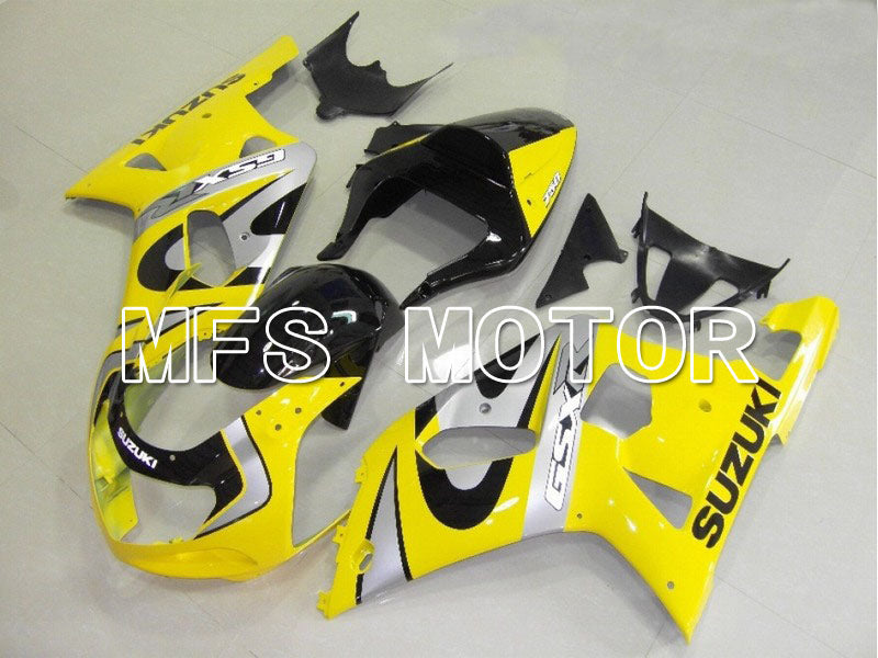Suzuki GSXR750 2000-2003 Injection ABS Fairing - Factory Style - Silver Yellow - MFS7047 - Fairings Kit